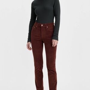 Women's Burgundy Corduroy Levi’s 724